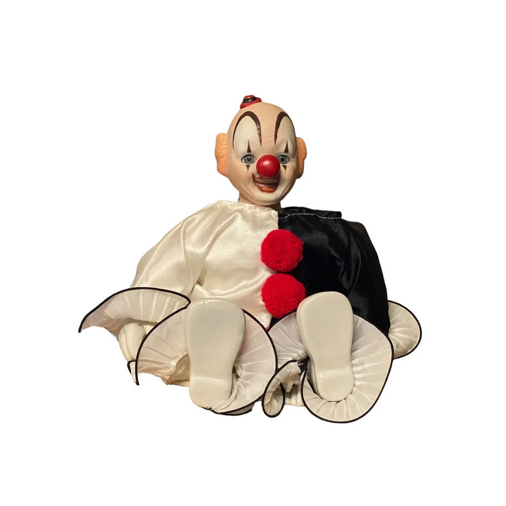 Pre-owned Victoria Ashlea Originals 1985 Musical Porcelain 12" Clown Doll - Picture 7 of 12
